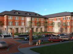 Health Sciences Center rendering outside