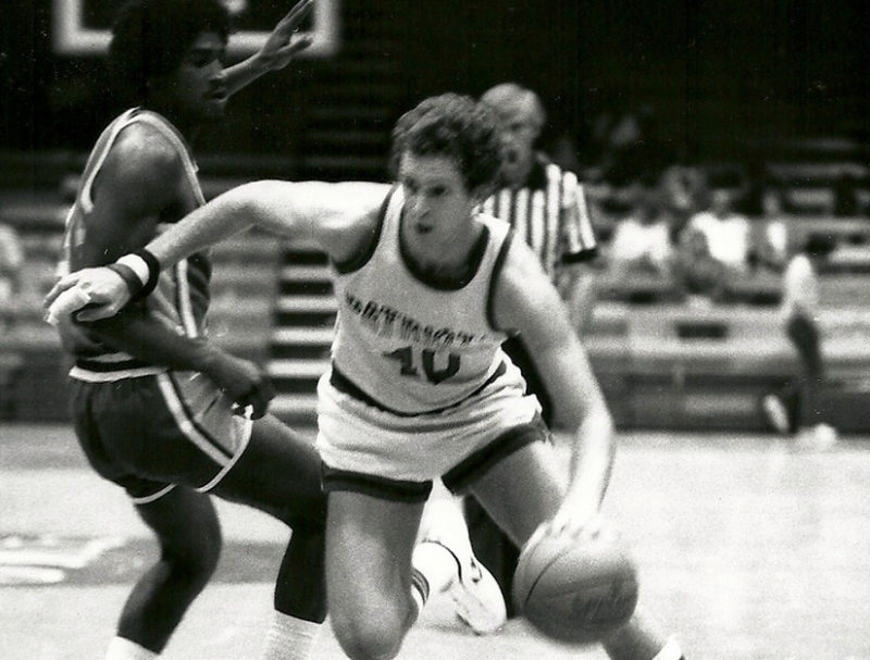 Robert Moore on the court in 1980