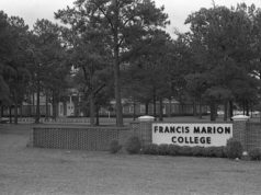 Old Francis Marion College sign